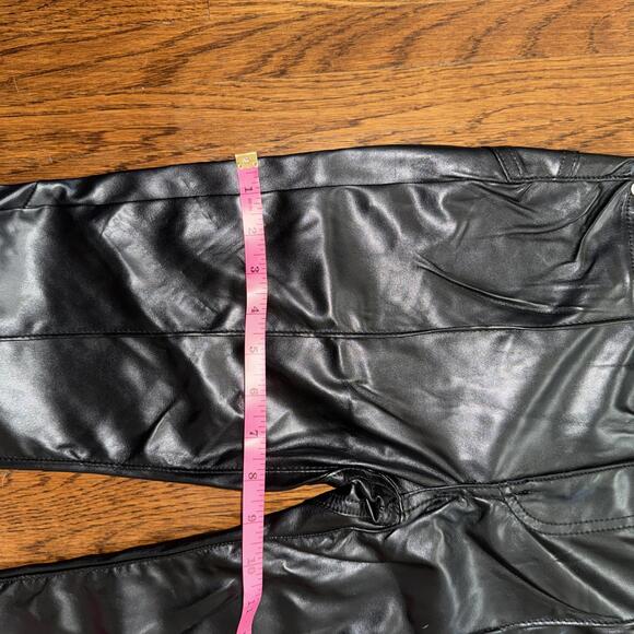 Revice Black Leather Flare Pants Venus Flares - Picture 8 of 9